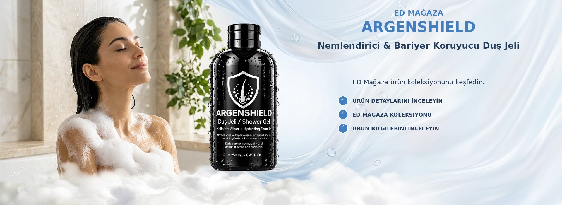 ArgenShield Nemlendirici & Bariyer Koruyucu Duş Jeli